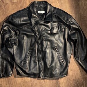 Saks Fifth avenue leather jacket women’s size L